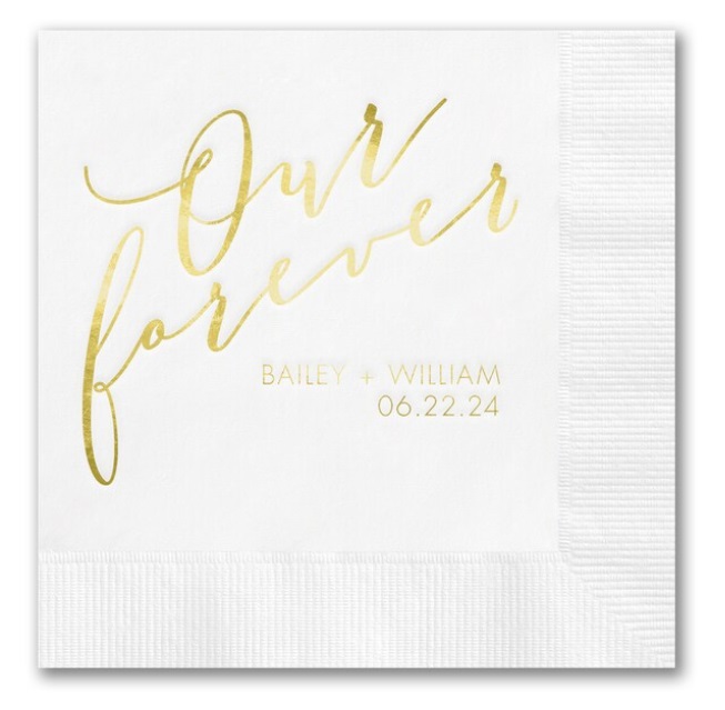 Foreover Wedding Napkins